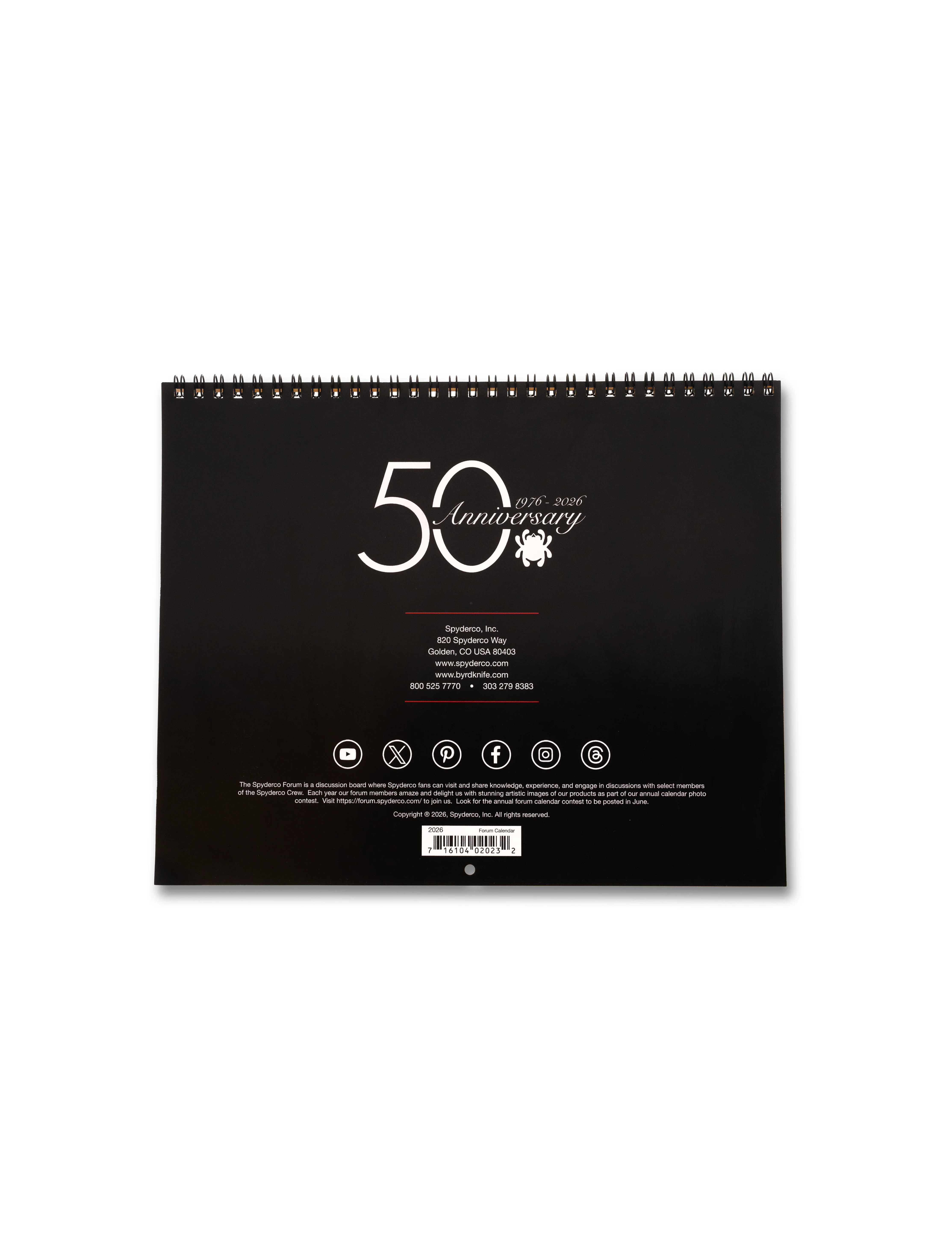 Spyderco Calendar 2026 - Image 4